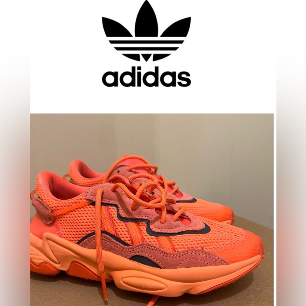 Adidas Kids Sneakers - Bold Orange and Black
